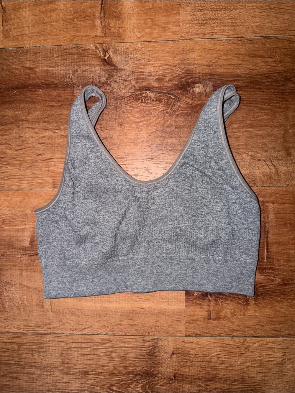 Aerie Gray Ribbed Bralette
